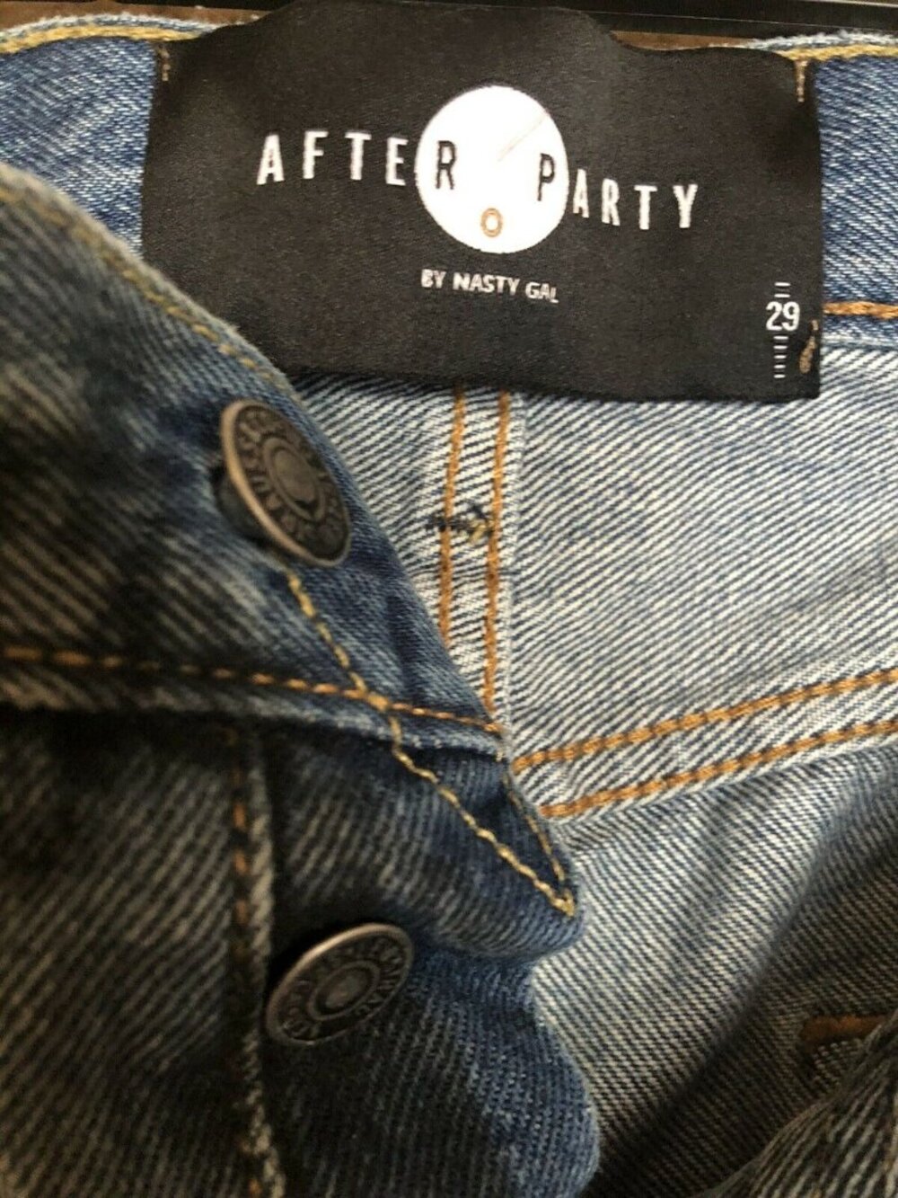 After Party by Nasty Gal Tonal High Rise Skinny Jeans Size 29 - Picture 8 of 12
